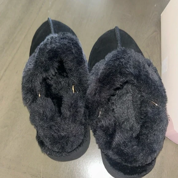 Stelle genuine suede platform slippers size 7 - Picture 3 of 8